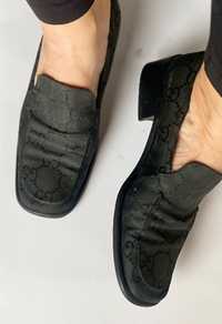 Gucci оригинални черни обувки мокасини