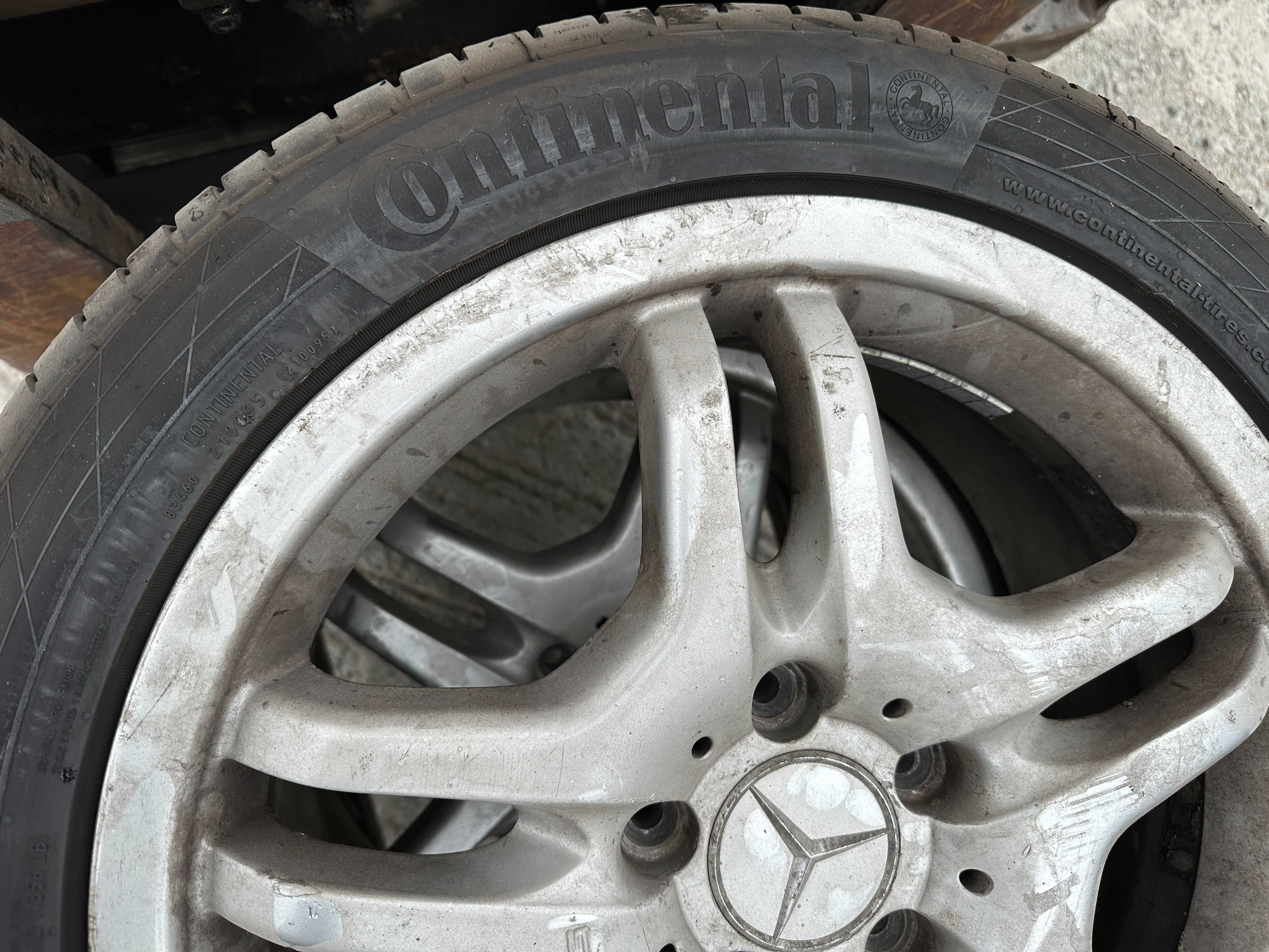 4 jante Mercedes + Anvelope Michelin 225/45 R 17 originale