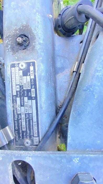 Remorca SARIS C2000 C2C 3.5Tredusa la 2T axa dubla cu franare