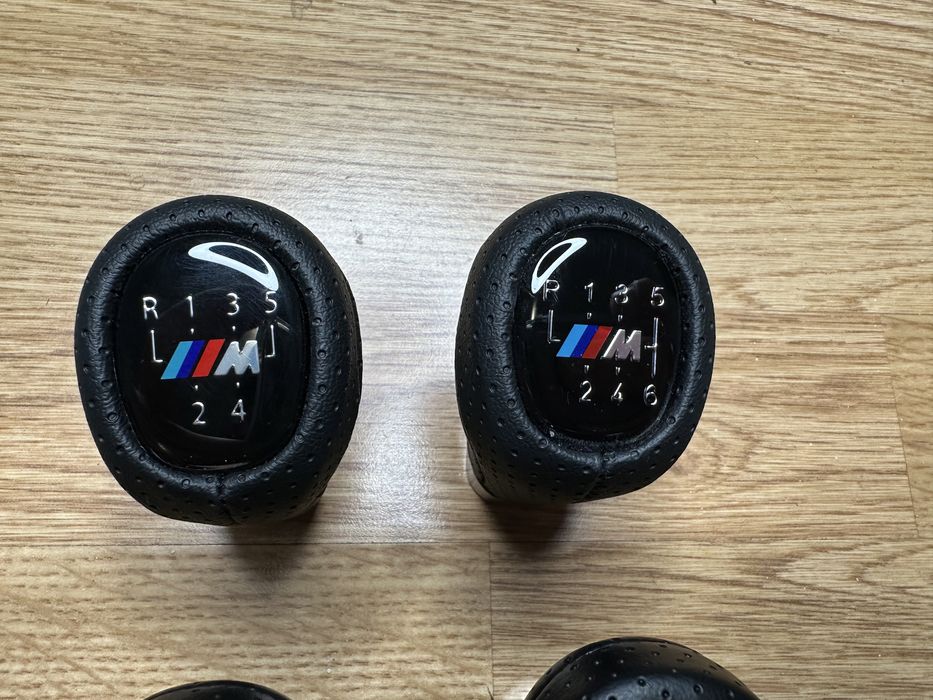 Nuca schimbator BMW scurta piele perforata seria 1 3 5 E46 E87 E90 E92