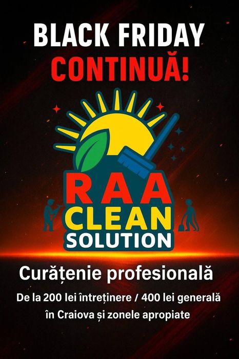 Servicii de curatenie Black Friday