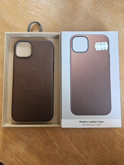 Nomad калъф за Apple Iphone 15 plus. Modern leather case кожен