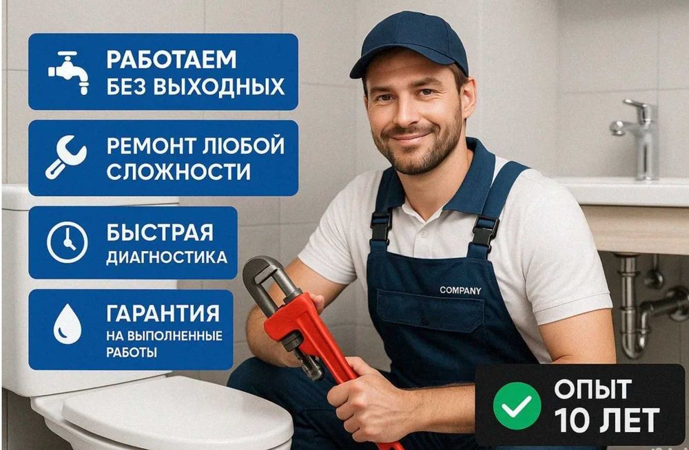 Сантехник опытный качественно и аккуратно