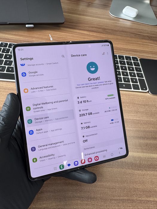 Samsung Z Fold 3 / 256 GB / 12 Gb RAM / Black / Ca nou |