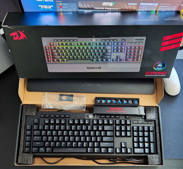 Tastatura Gaming Redragon Brahma RGB Mecanica K586RGB