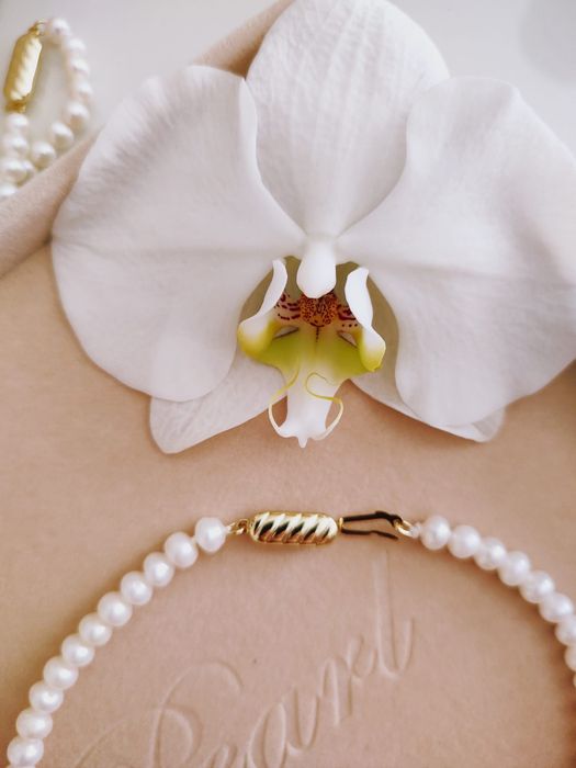 Colier NOU perle naturale de apa dulce 5-6 mm