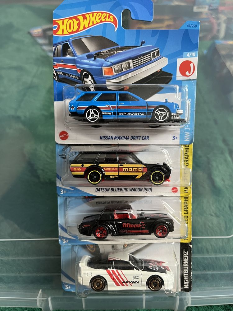 Colectie Hot Wheels Nissan Mazda Datsun Honda