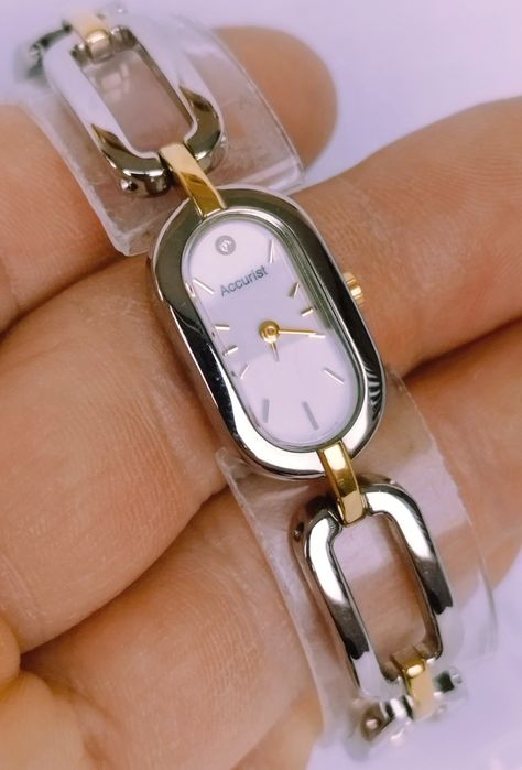 Ceas de damă Accurist cu Quartz, din oțel inoxidabil, doua tonuri.