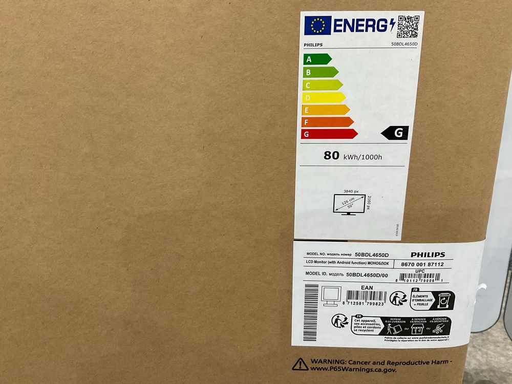 Philips 50BDL4650D 50” LCD Display with Android Function