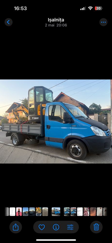 Lucrari cu miniexcavator+ Transport agregate balastieră