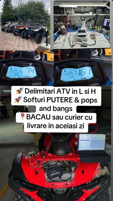Delimitari ATV, softuri, pops&bangs, V max off, Cf Moto Segway, Can Am