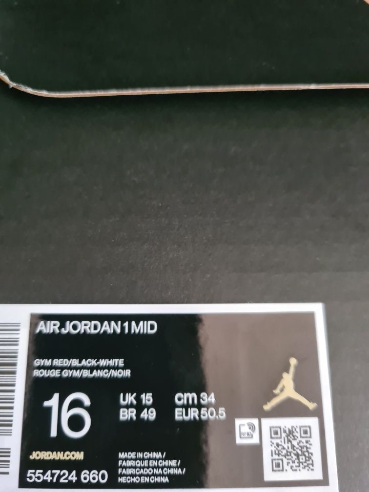 Маратонки /Кецове / NIKE AIR JORDAN 1 MID номер 49,5 и 50,5