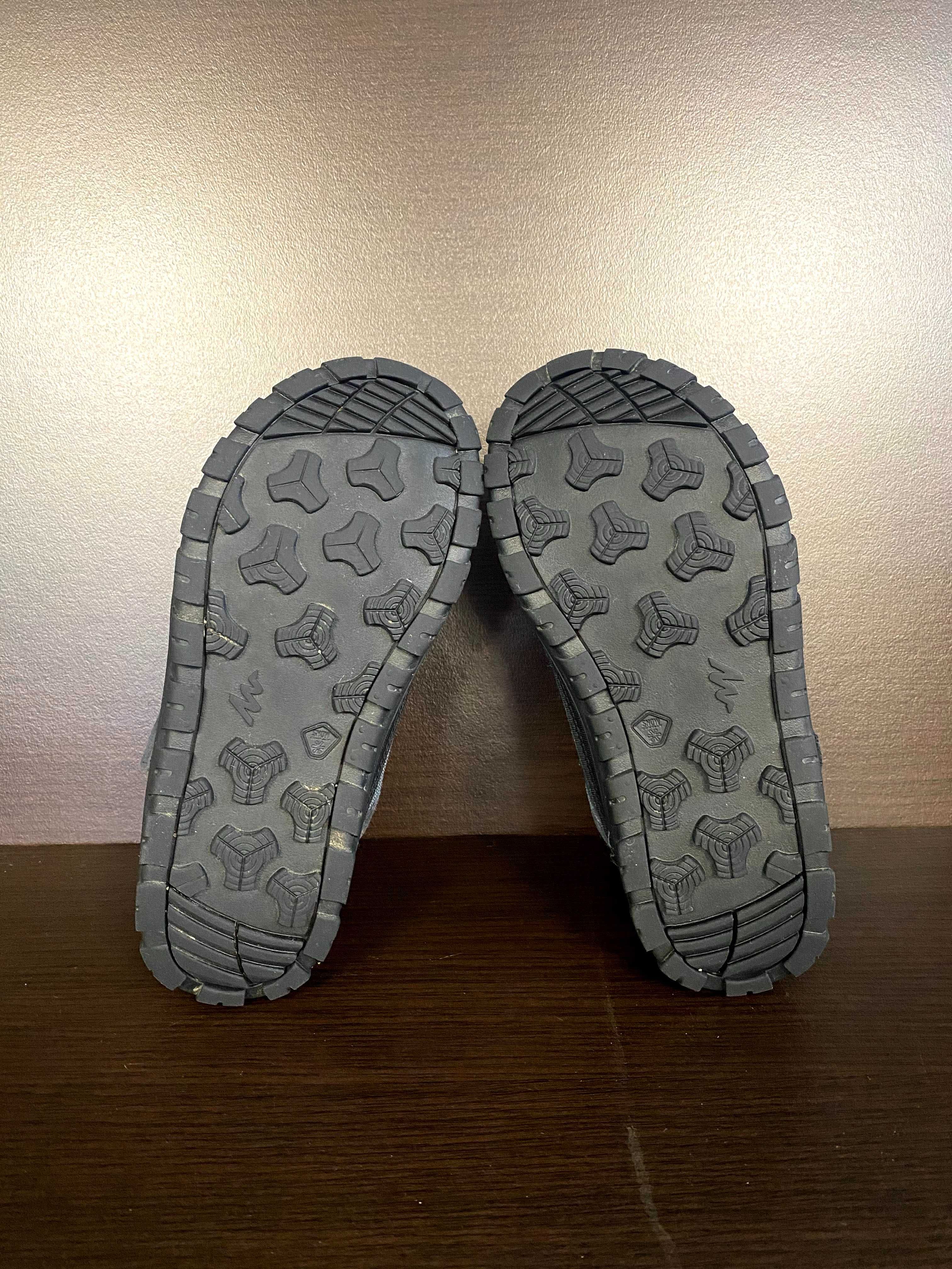 Детски непромокаеми туристически обувки за преходи SH500 warm, с велкр