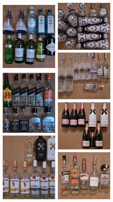 Tablou decorativ,unic,personalizat cu sticle