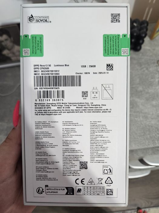 Oppo Reno 13 5G 256 GB + 12 GB RAM