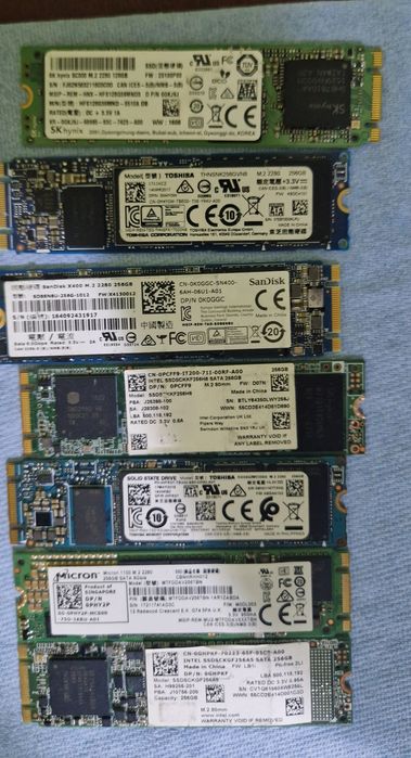 Vand ssduri 250gb laptop/pc    Sata/Nvme/Laptop