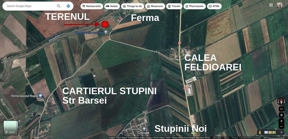 Teren intravilan 651mp Stupini Str. Barsei