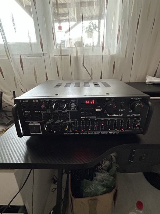Amplificator/ statie | Bluetooth| fm| Stick| card| baterie 12V