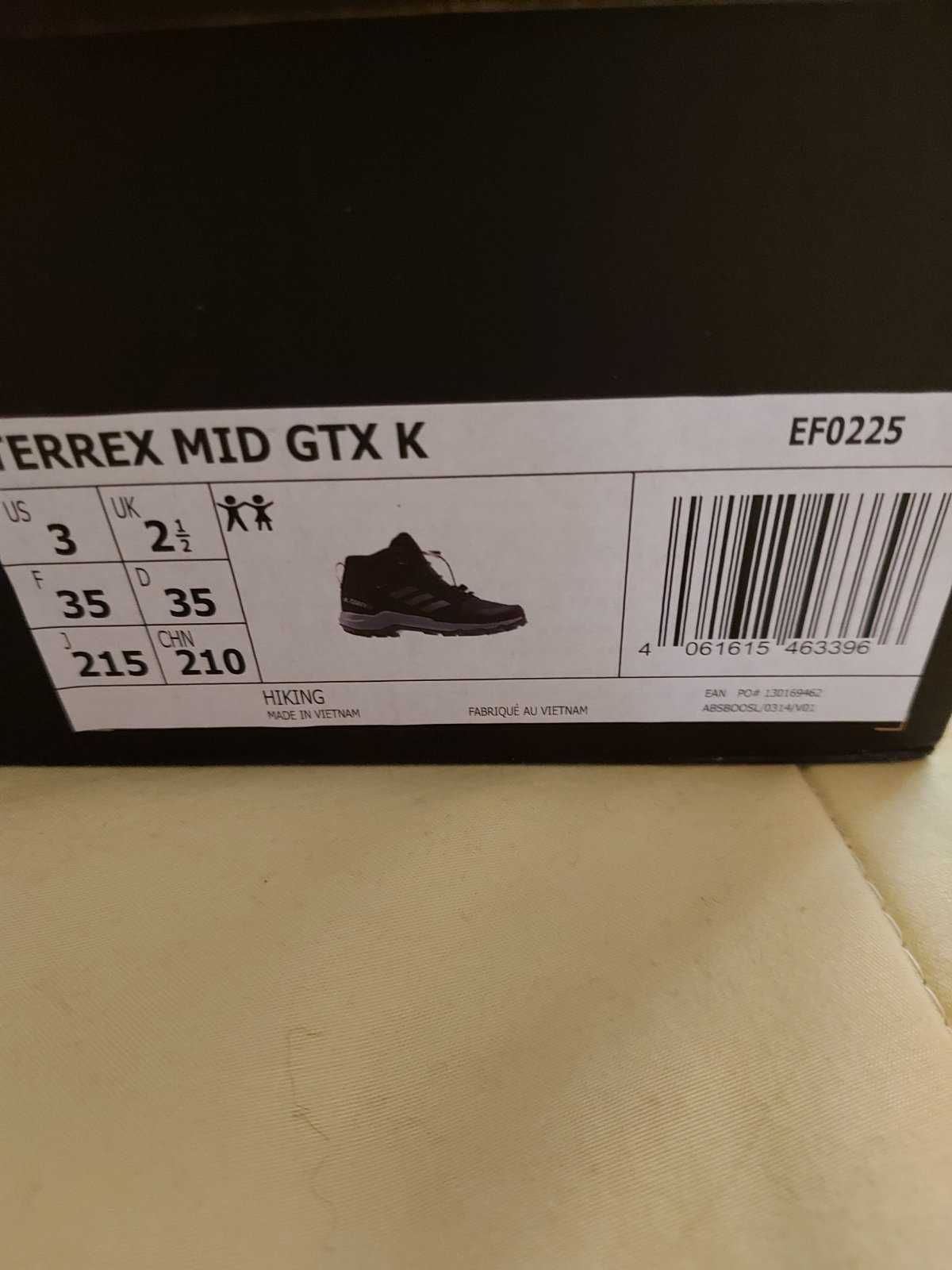 Детски обувки Adidas Terrex Mid GORE-TEX 35 номер