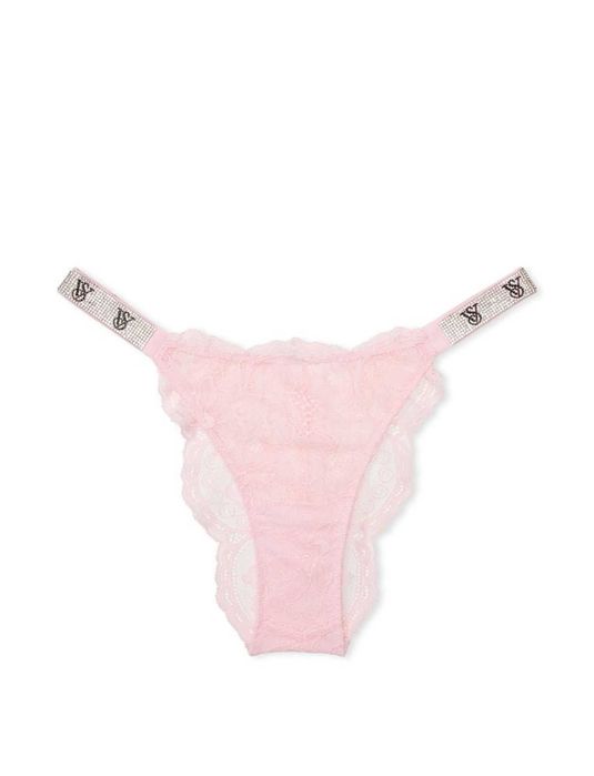 Victoria's Secret - Chiloti Brazilieni Satin, Dantela cu pietre VS.
