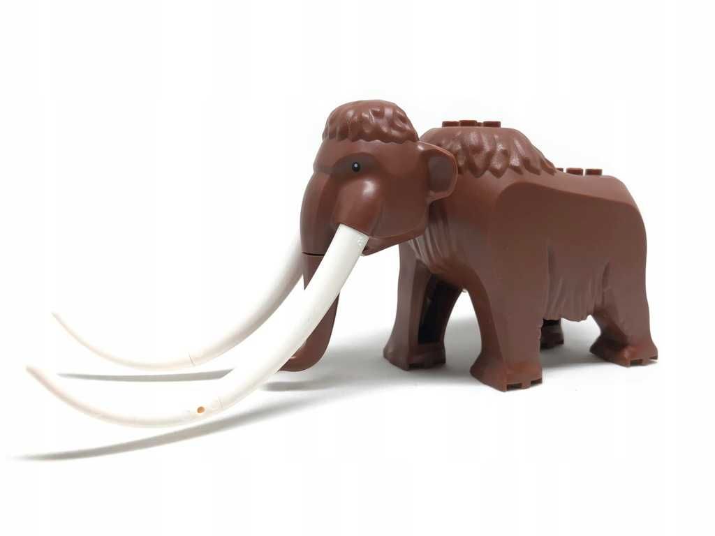 Tip lego Ice Age elefant Mamut din set "baza arctica 60195" 18cm