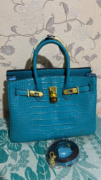 Hermes сумка ментоловый