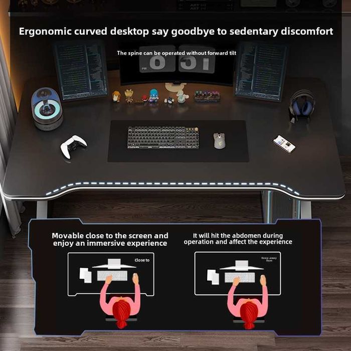 Компьютерный письменный стол из металла в стиле хай-тек, для школы