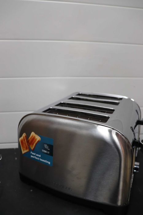 Вертикален тостер Cecotec Double Inox 1700W 2 секции, 4 филии