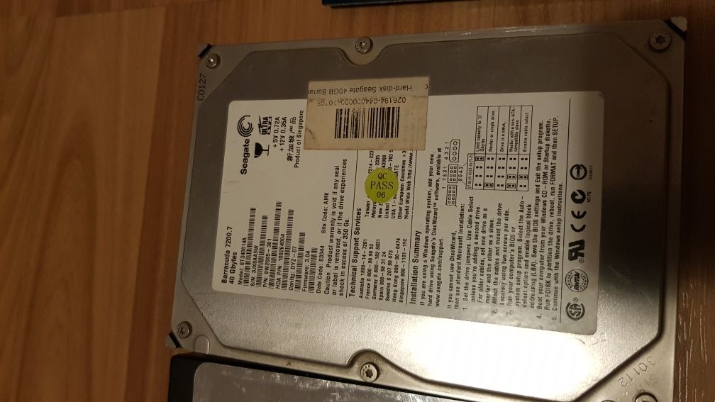 Componente PC vechi - HDD format 3.5