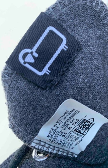 Superbi Bascheti Converse Woolrich Fashion Gri Lana Original Nr.36 USA