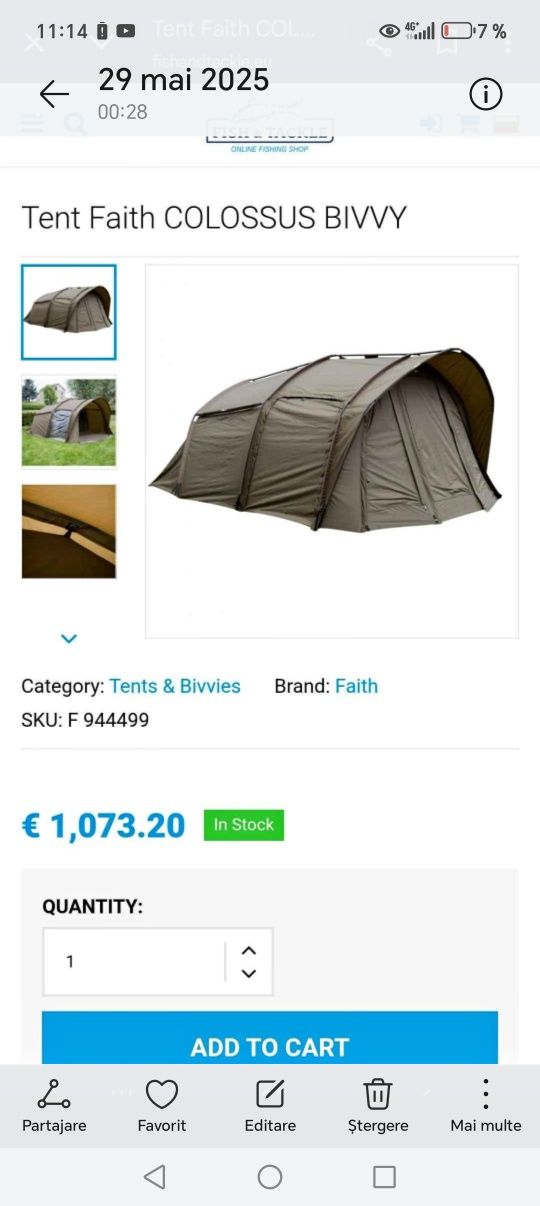 Vând urgent   CORT FAYT CARP TACKLE   Colosseum byvy
