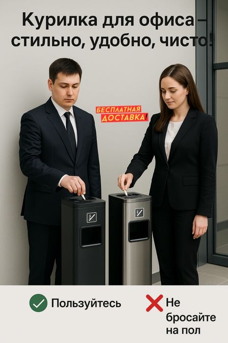 Курилка с пепельницей – чистота и порядок в деталях!