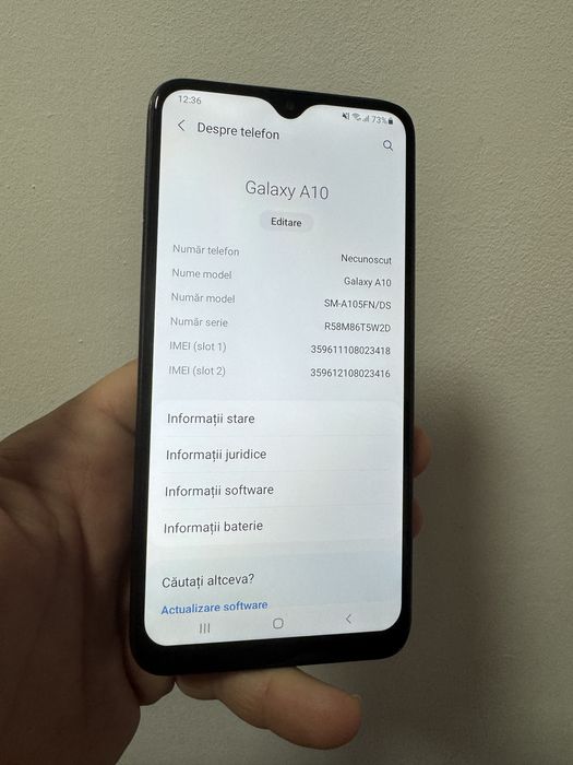 Samsung a10 black