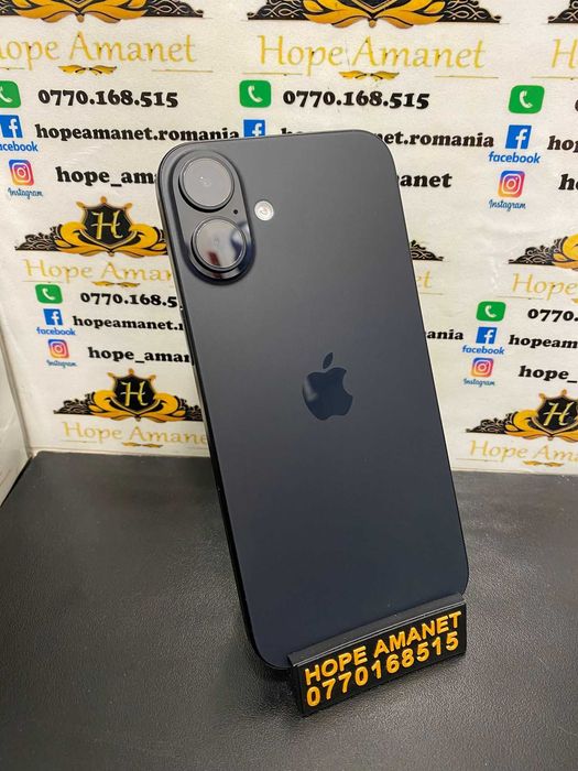 Hope Amanet P3 Iphone 16 PLUS  128 GB / 100% BATERIE