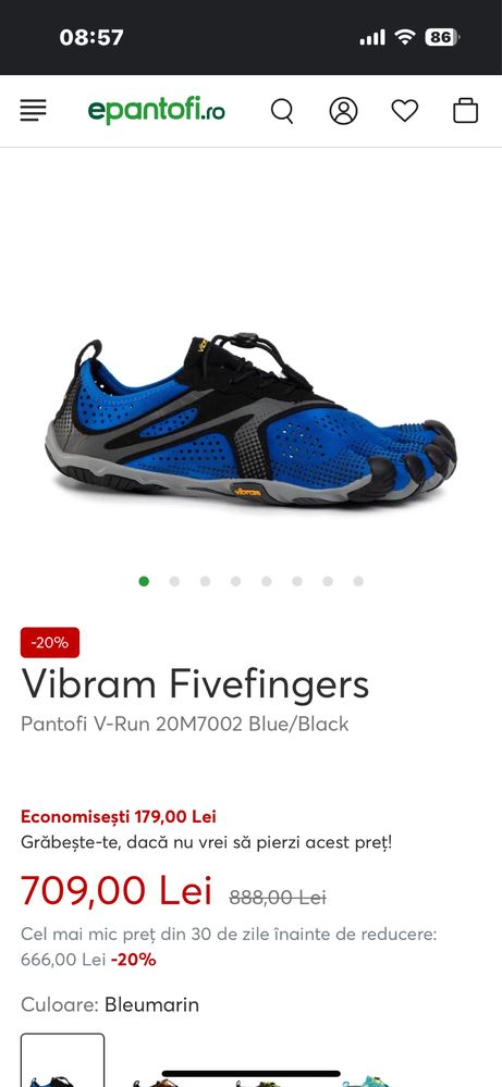 Vand vinram five fingers masura 43 noi