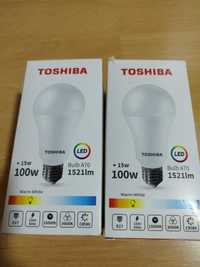 Set2 becuri Toshiba 15w echivalent 100w,1521lm,lumina calda