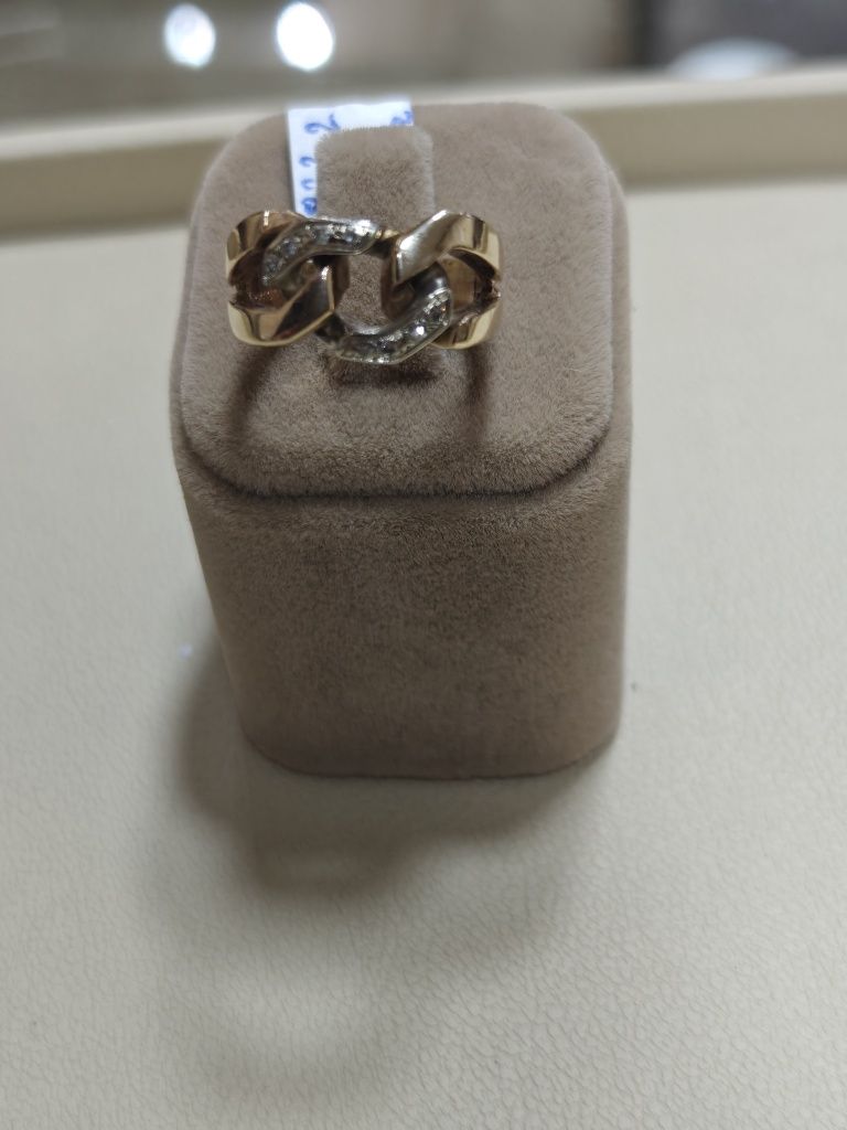 Inel aur 10k cu diamante 8.03gr (r)