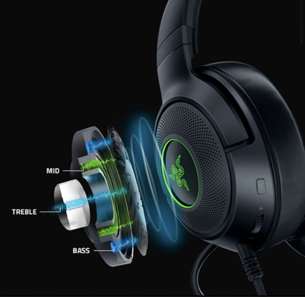 Гейминг слушалки Razer - Kraken V3 X USB, черни