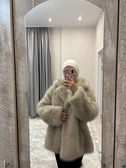 Эко шубка оверсайз