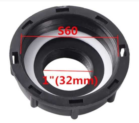 Adaptor reductie mufa racord butoi cub bazin IBC 1000L S60X6X1"