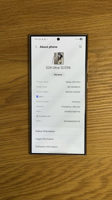 Samsung Galaxy S24 Ultra 12GB / 256GB – Titanium Gray. Predare pers.