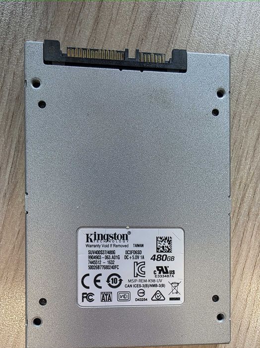SSD Kingston A400, 480GB, 2.5", SATA III