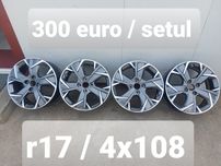 Jante aluminiu r17 / gama CITROEN / PEUGEOT / 4x108 / ET 32