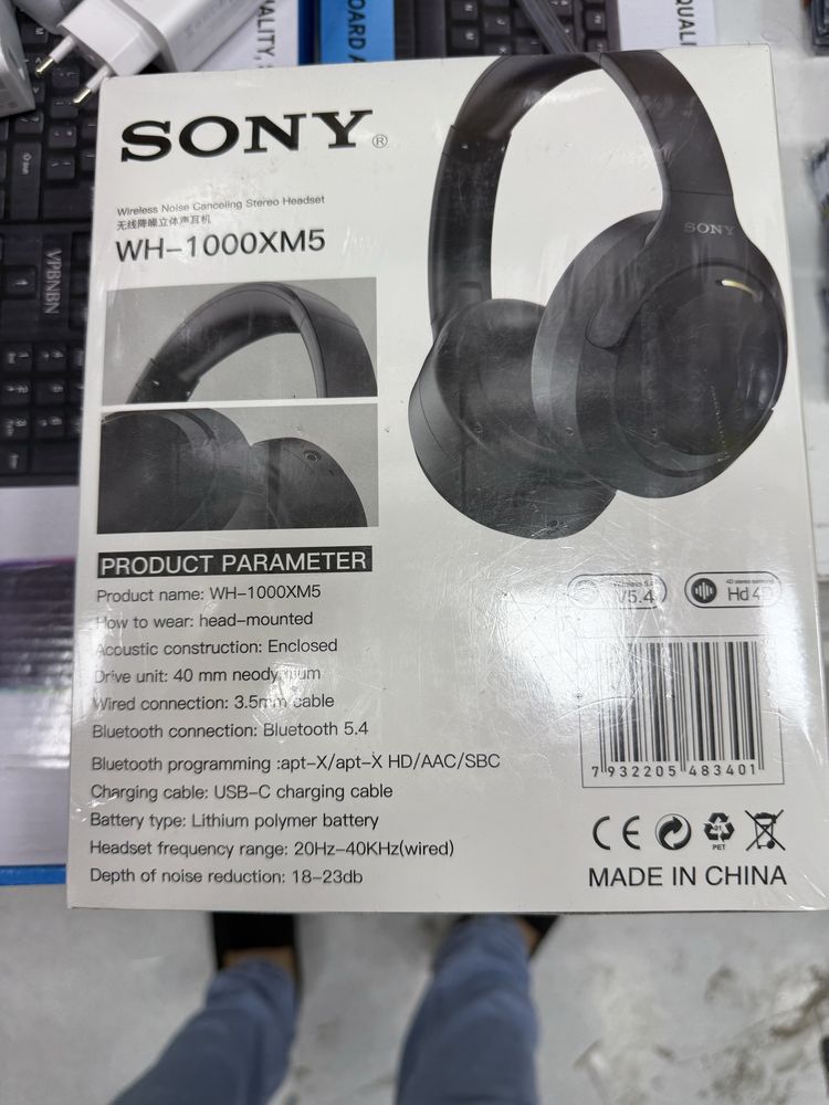 Sony (ANC) наушник беспроводной классный звуком