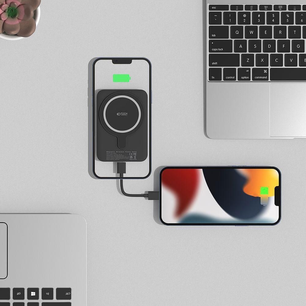 Батерия tech - protect lifemag magsafe power bank 10000mah черна