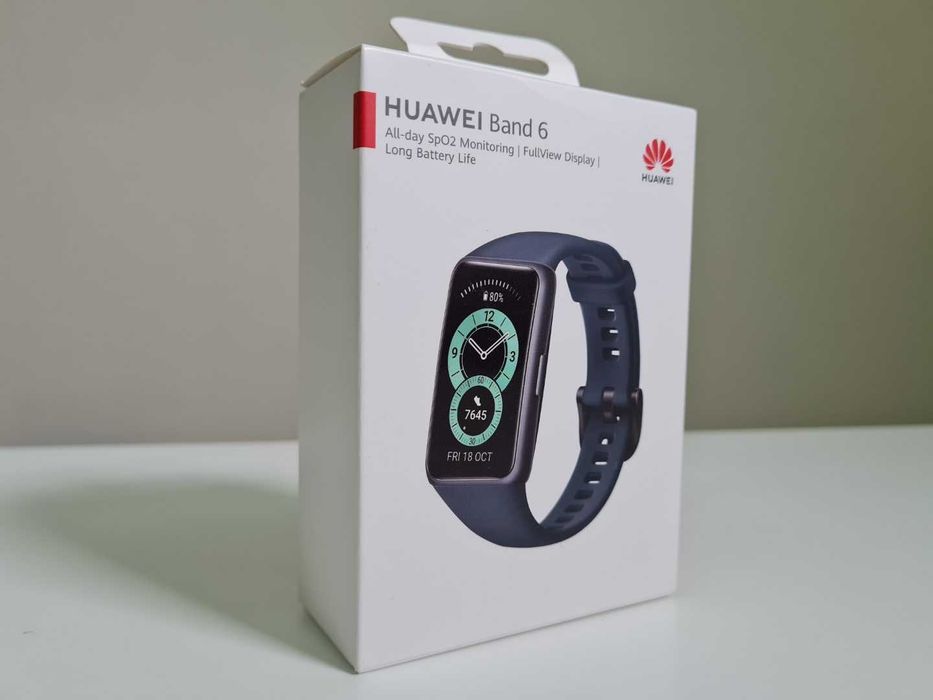 Bratara fitness HUAWEI Band 6 culoare Negru, Portocaliu Noua Sigilata