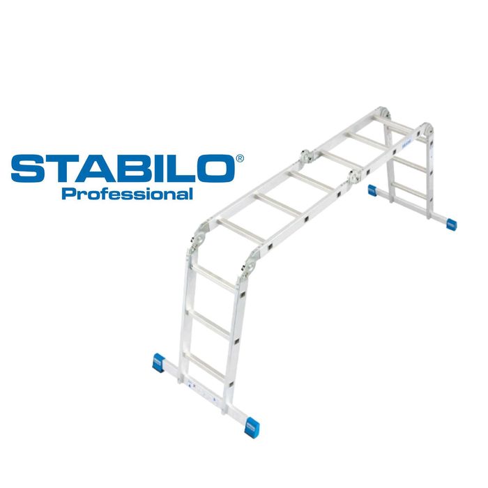 Шарнирная лестница - трансформер STABILO KRAUSE, 4х3, 4х4 ступ.