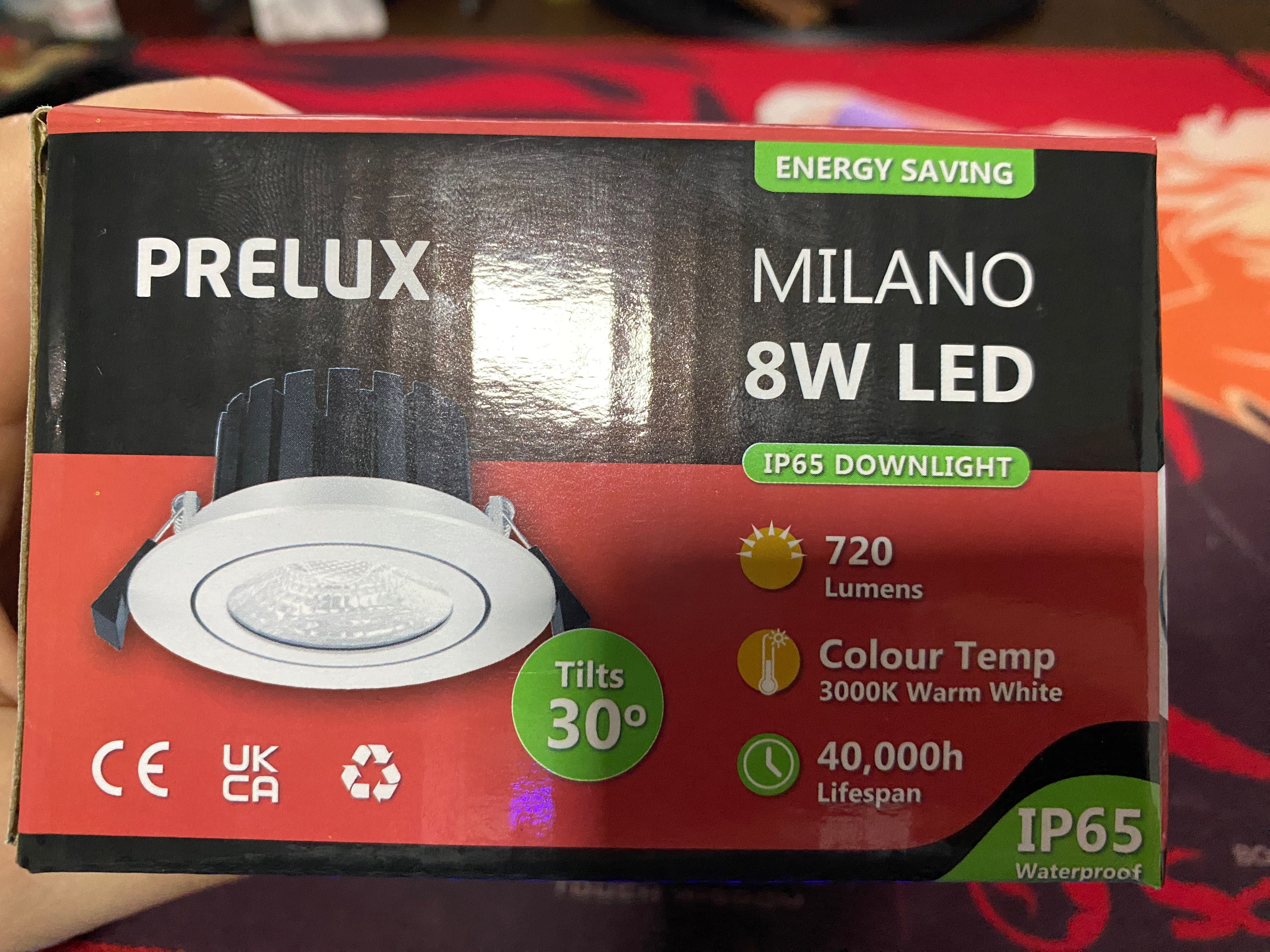 Downlight plafoniera/spot led milano 8W IP 65