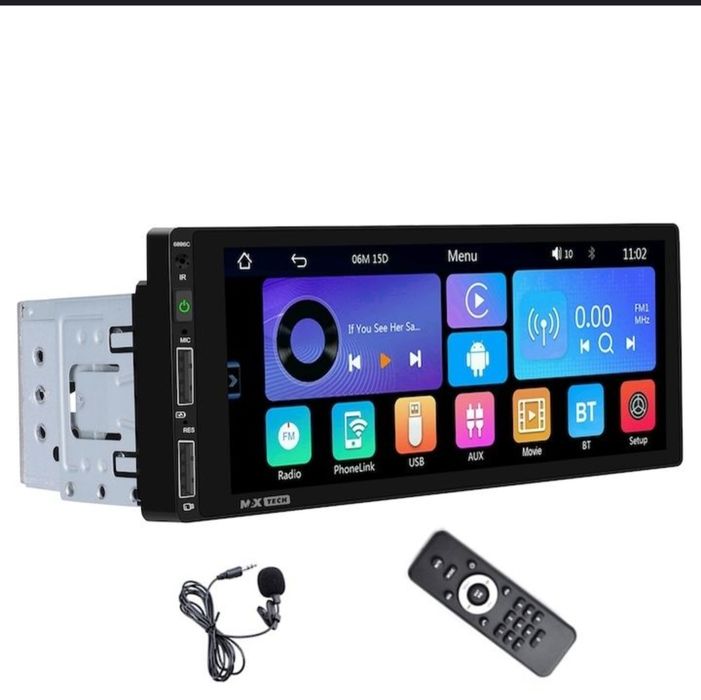 Mp5 Android auto Carplay 1 Din,Универсален 6,86 инчов