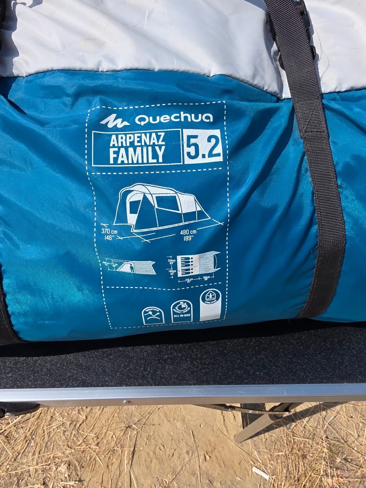 Cort camping  4-5 persoane  fresh & black